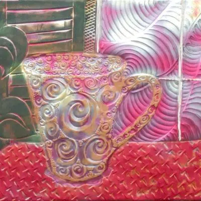 Wall Art - Red Table, Coffee cup series