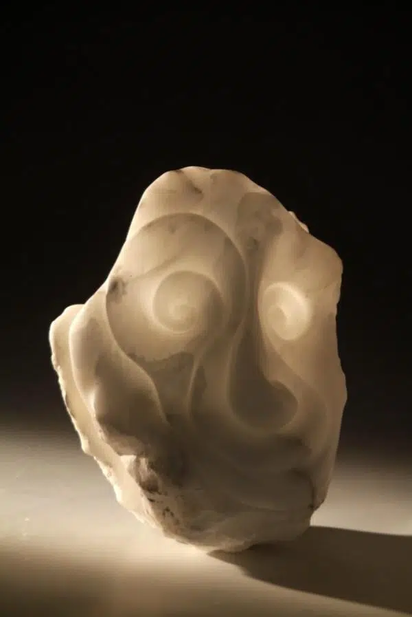 Wiz Italian white alabaster stone sculpture